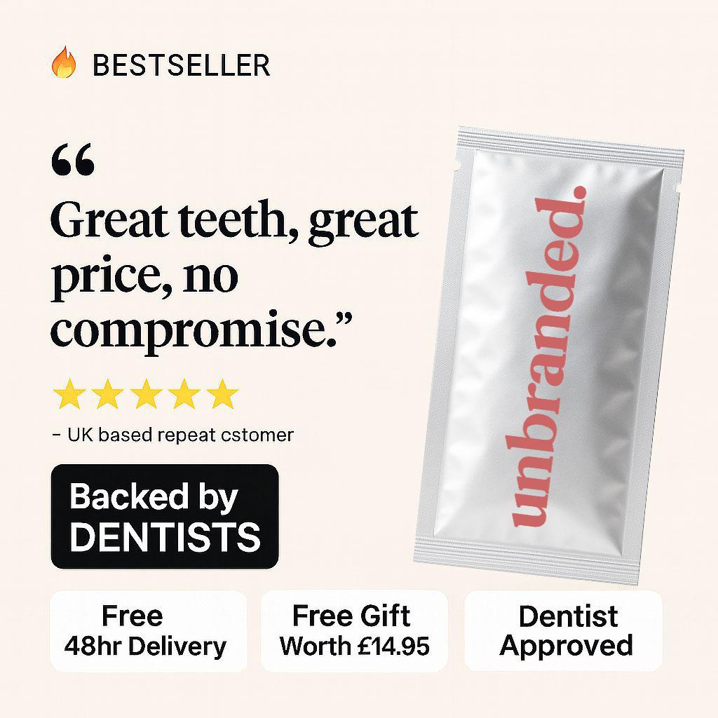 Unbranded™ Whitening Strips - Crest Alternative | Same Formula + Half The Price